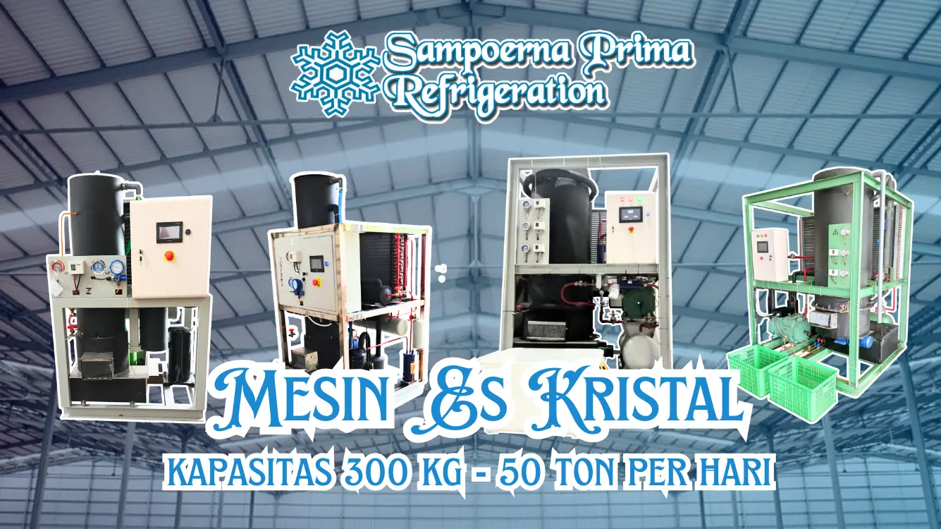 Mesin Es Kristal Tube Food Grade Kapasitas Industri