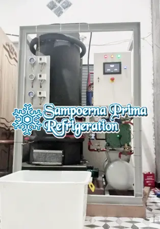 Mesin es tube kapasitas 3 Ton produksi Sampoerna Prima Refrigeration