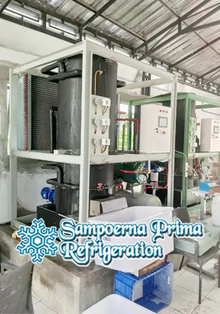 Mesin es tube kapasitas 3 Ton produksi Sampoerna Prima Refrigeration