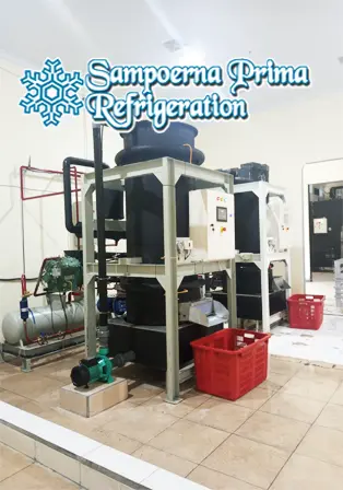 Mesin es tube kapasitas 5 Ton produksi Sampoerna Prima Refrigeration